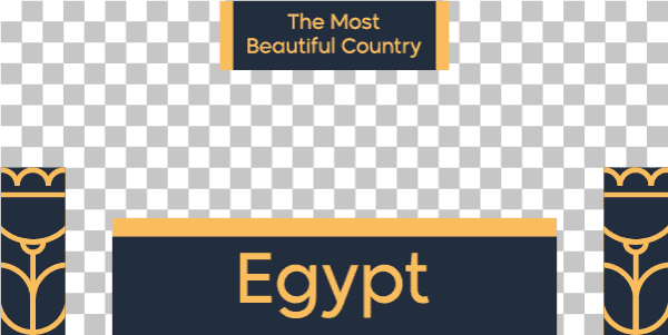 Egypt is the most beautiful country twitter post template
