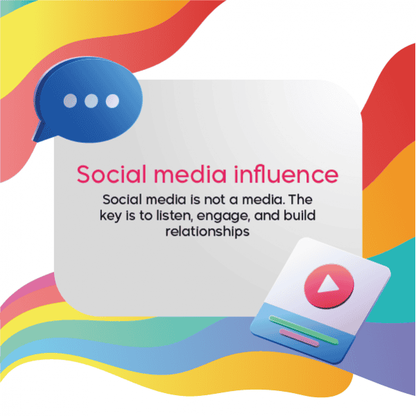 Social media influence post design editable
