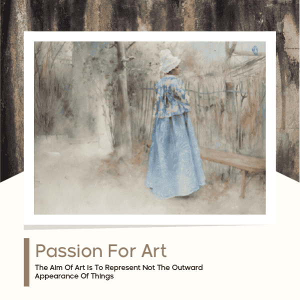 Passion for art social media post