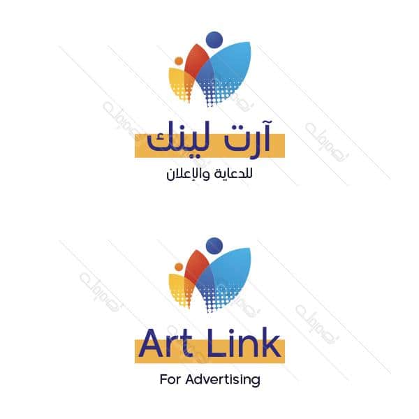 لوجو | لوقو | شعار  تجريدي ملون جاهز للتعديل 