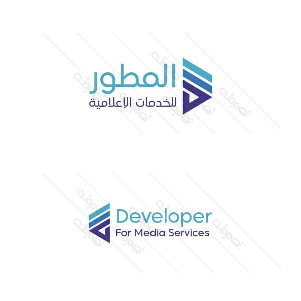 Creative professional abstract logo with blue color