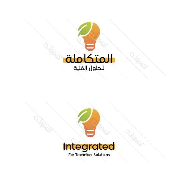 Creative light bulb logo vector shapes