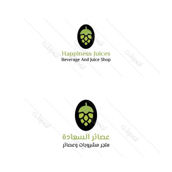 Creative new pineapple logo shape for juices shop