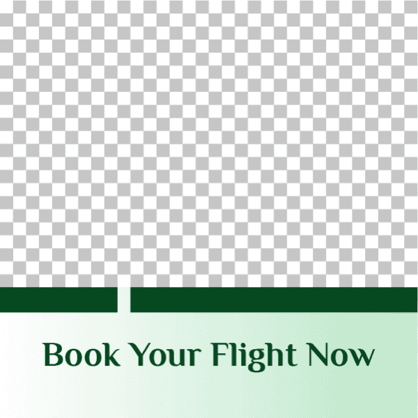 Booking flights to Saudi Arabia green post design template