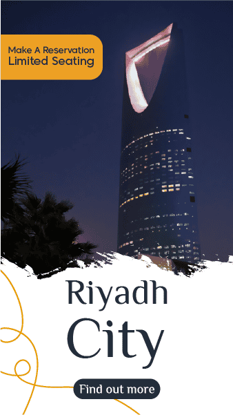Tourism in Riyadh city story design template