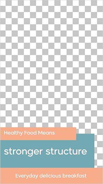 Healthy fruit salad editable story template