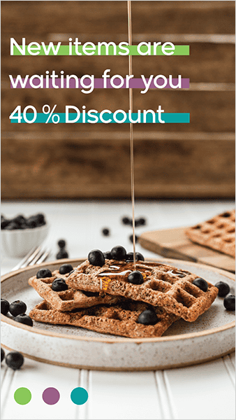 Sale on tasty waffle editable creative story template