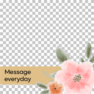 Daily messages Instagram post template 