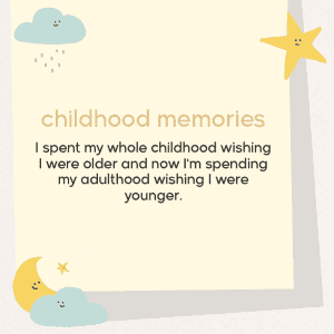 Childhood memories post template with sea star