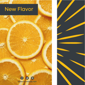 Orange juice facebook design template ad maker online 