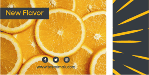Orange juice Twitter post design template ad maker online 