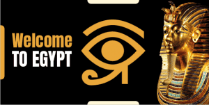 Welcome to pharaonic Egypt twitter post design template
