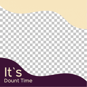 Its doughnuts | dessert time post template on social media