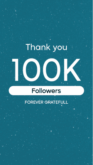 expressing gratitude for followers editable story template