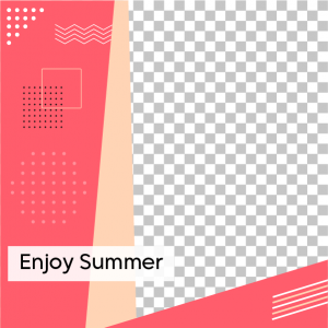 Enjoy summer vacation Instagram post template