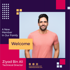 Colorful welcome post for a new member | employee  