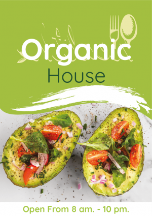 Healthy grilled menu design with green header | cover | salad menu