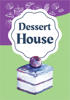 Creative icecream | dessert menu design template 
