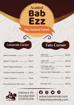 Responsive Creative Restaurant Menu Design
