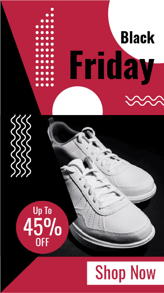 Black Friday sale editable Facebook story template