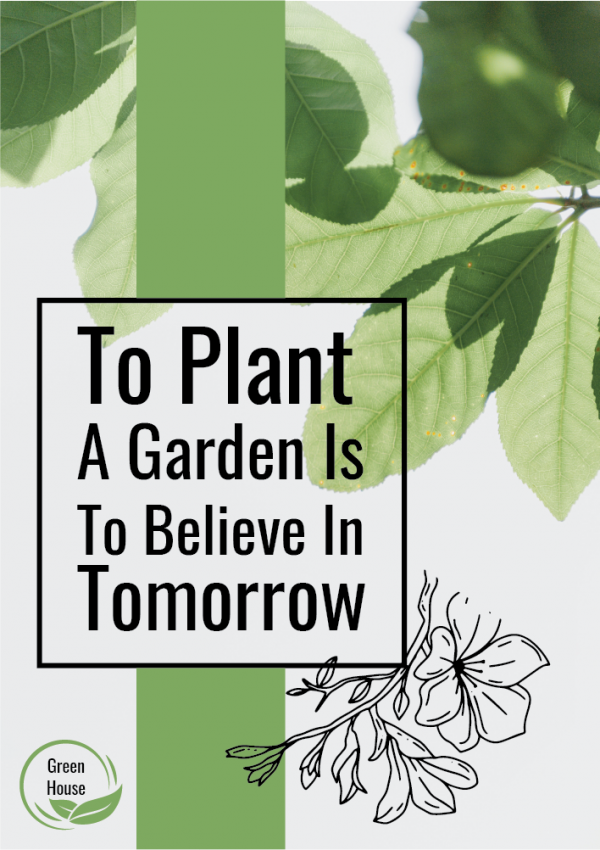Plant poster design | Tree planting poster template