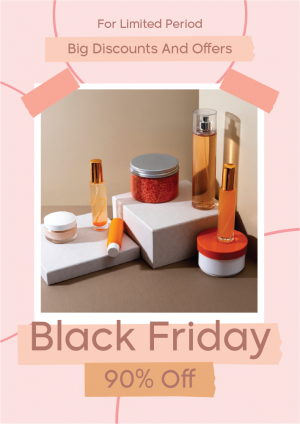 Black Friday sale cosmetic | beauty product poster