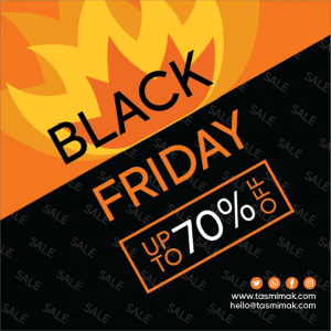 Black Friday offers Facebook post template PSD 