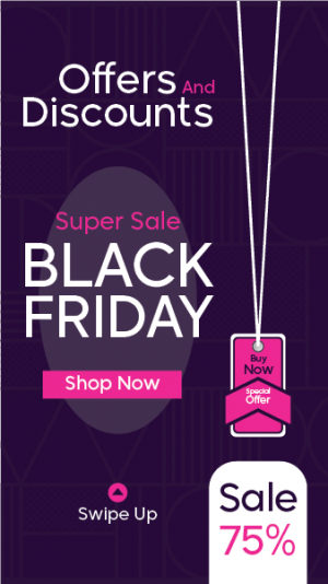 Black Friday offers and discounts Facebook story maker