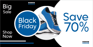 Black Friday sale shoes twitter post maker