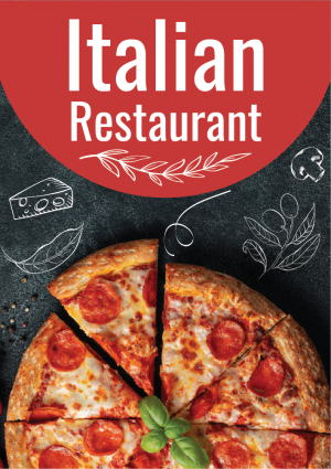 Italian restaurant food menu vector design 
