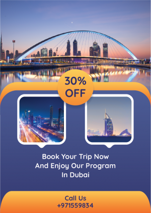 Flyer design for travel agency | Dubai flyer
