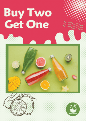 Healthy Juice Flyer design | Drink Flyer Template