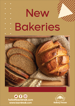 Bakery advertisement poster |  Cake bakery poster