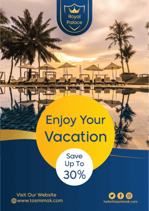 Hotel poster maker | Hotel advertisement poster design