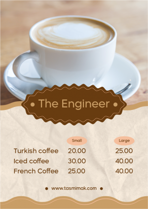 Cafe Menu Design PSD Download | Coffee Template