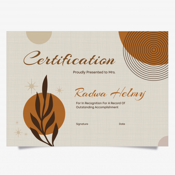 Elegant Certificate Template Download with Vectors