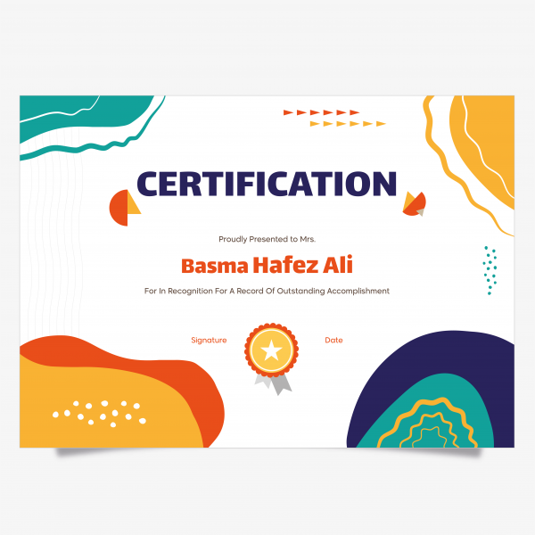 Creative Artistic Certification Design Template With Vectors