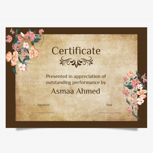Brown Antique Certificate | Classic Certificate Template