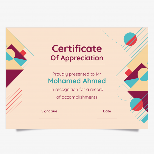 Modern Certificate Template Designs