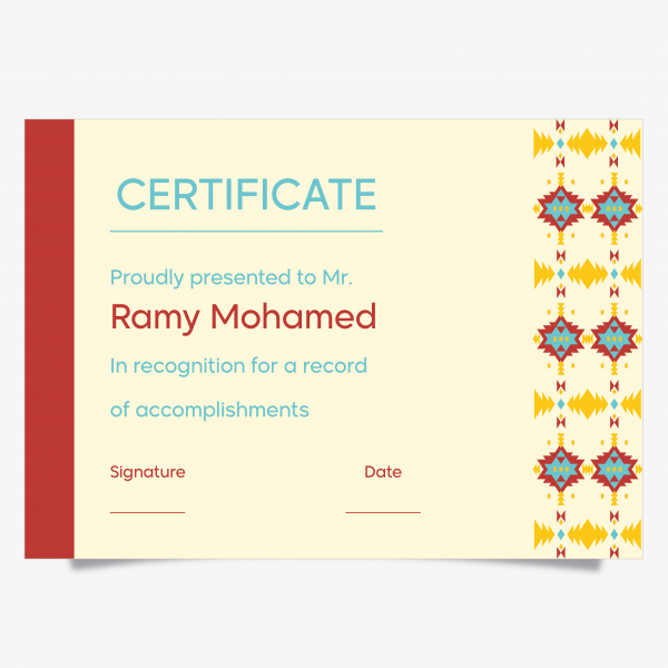 Certificate Design PSD | Thank You Certificate