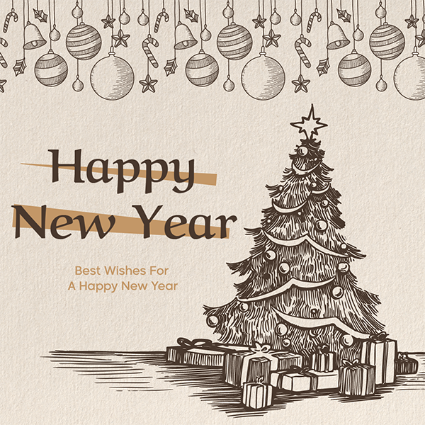 New Year Wishes On Social Media Post Templates