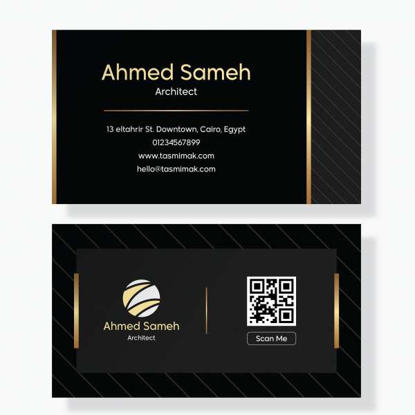  Business Card Architect Vector