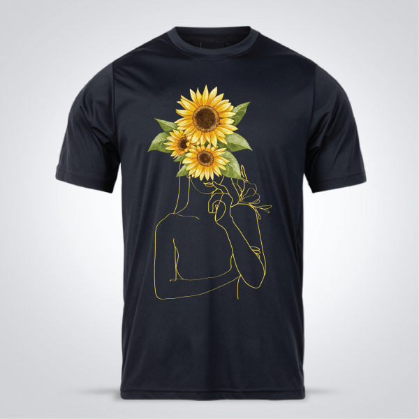 Sunflower T Shirt Templates PSD | Cute Shirt Design