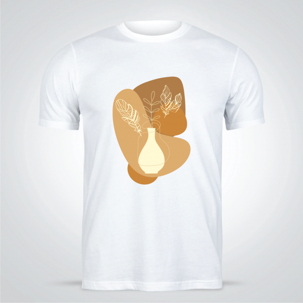 Abstract Flowers T-Shirt Design |  Abstract T-Shirt Template