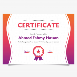 Creative Appreciation Certificate Design Template