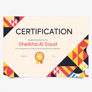 Certificate Template PSD | Creative Certificate Design