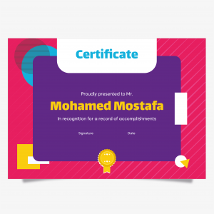 Creative Certificate Design Template Download PSD Creative Certificate Design Template Download PSD