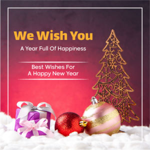 New Year Decoration Background On Facebook