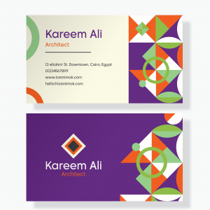 Modern Professional Architect Business Card Template