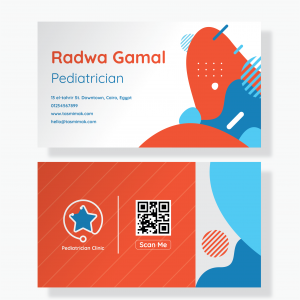 Modern Professional Pediatrician Business Card Template